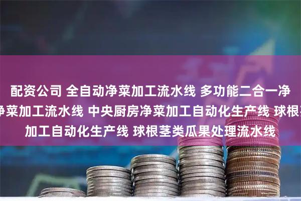 配资公司 全自动净菜加工流水线 多功能二合一净菜加工生产线 青菜净菜加工流水线 中央厨房净菜加工自动化生产线 球根茎类瓜果处理流水线