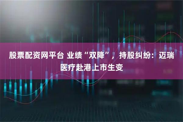 股票配资网平台 业绩“双降”，持股纠纷：迈瑞医疗赴港上市生变